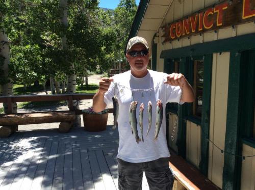 2018-06-11 Eric Casarez with the biggest fish of the week (not) caught at inlet with salmon eggs